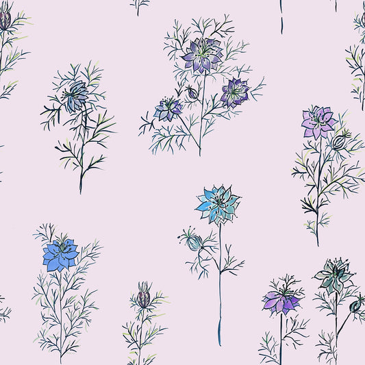 Love in a Mist Fabric Design by Holly Woodman