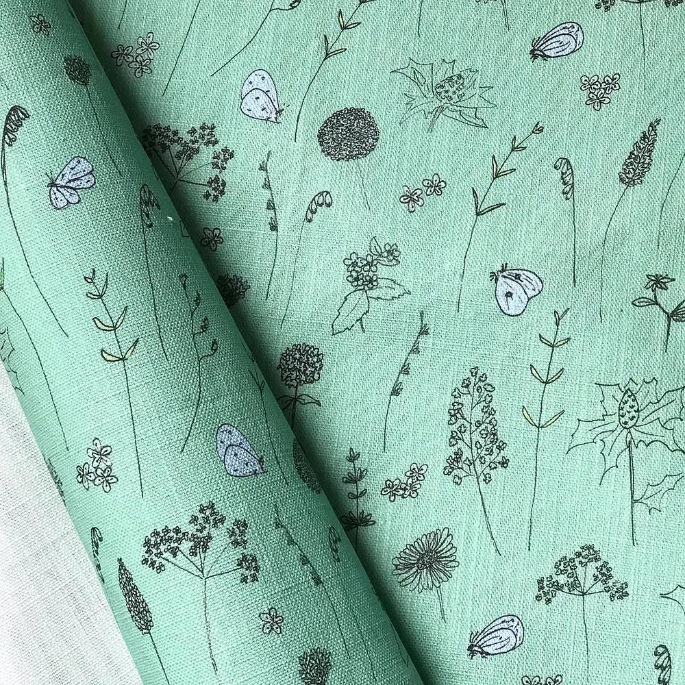 Bryher Wildflowers Furnishing Fabric by Holly Woodman