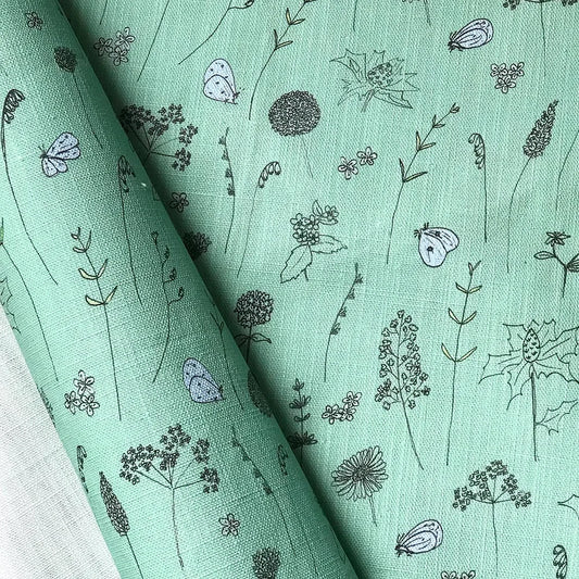 Bryher Wildflowers Furnishing Fabric by Holly Woodman