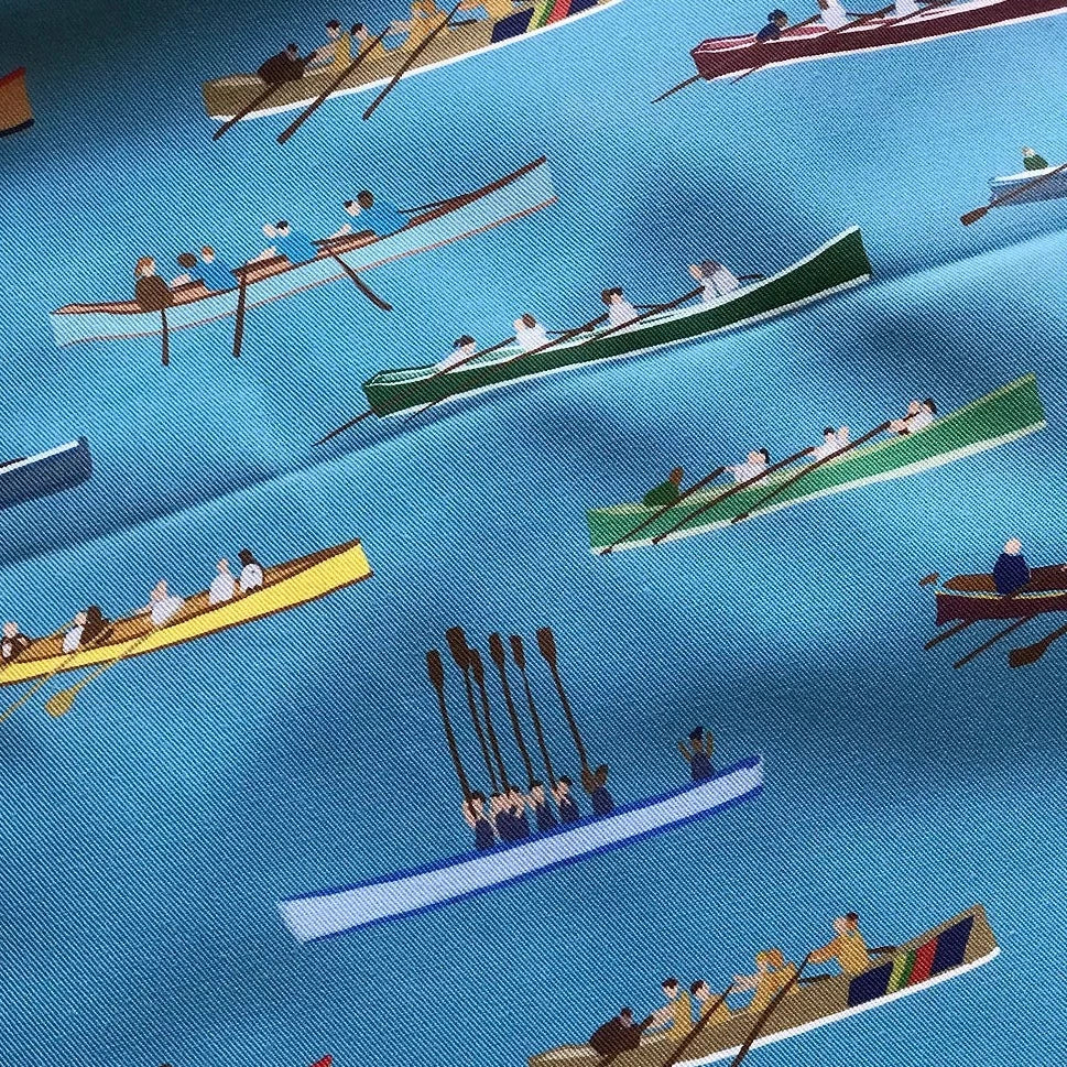 Gig Races Furnishing Fabric by Holly Woodman