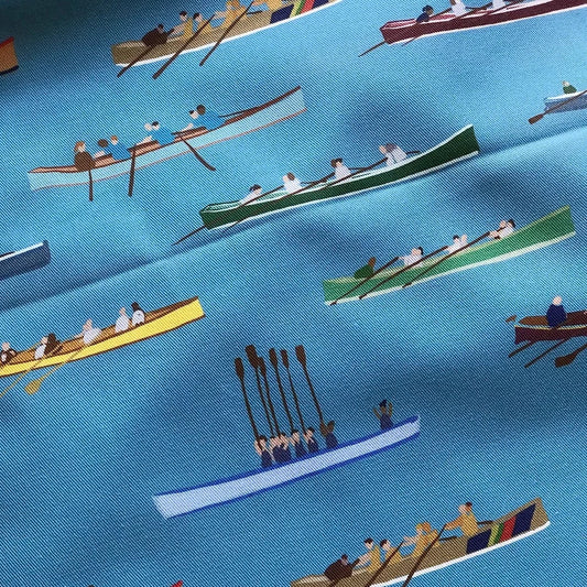 Gig Races Furnishing Fabric by Holly Woodman