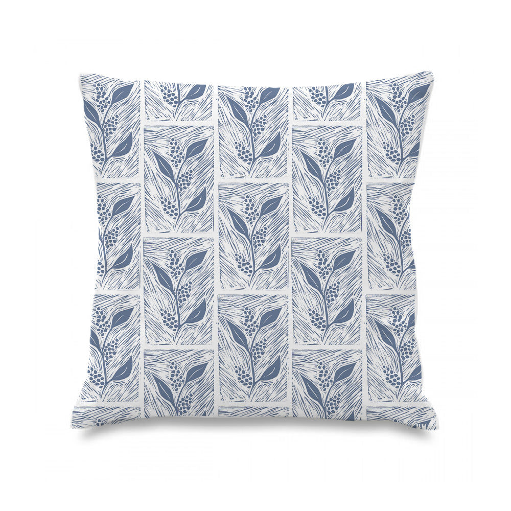 Climbing Floral Lino Print Cushion