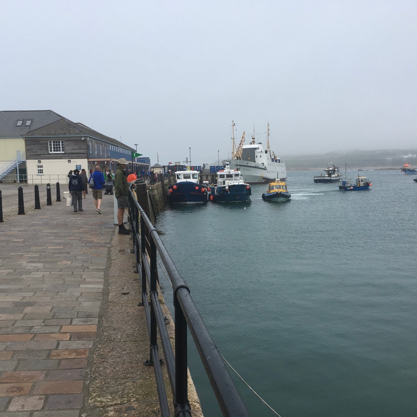 Scillonian ferry docked at Isles of Scilly