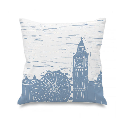 London Lino Print Cushion
