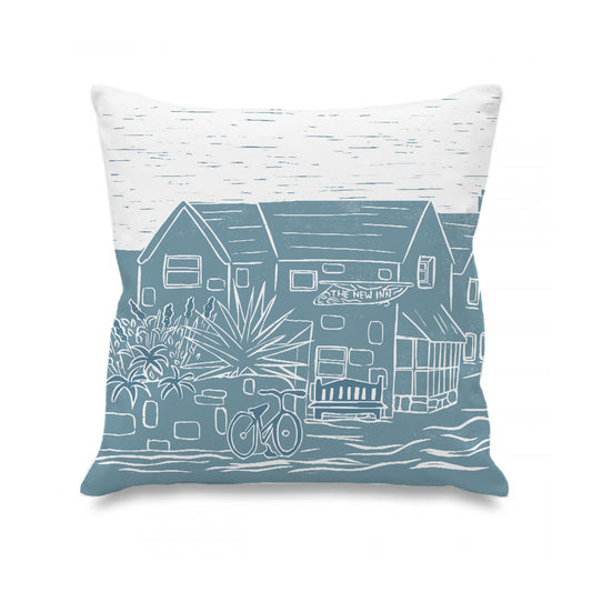The New Inn Tresco Lino Print Cushion Cover