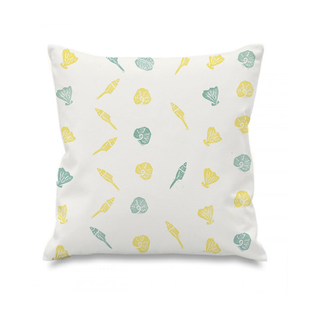Lino Shells Lino Print Cushion