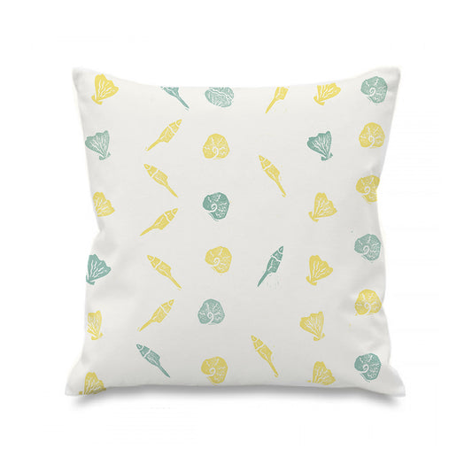 Lino Shells Lino Print Cushion