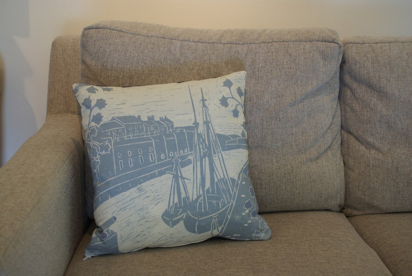 Charlestown Tall Ships Lino Cushion