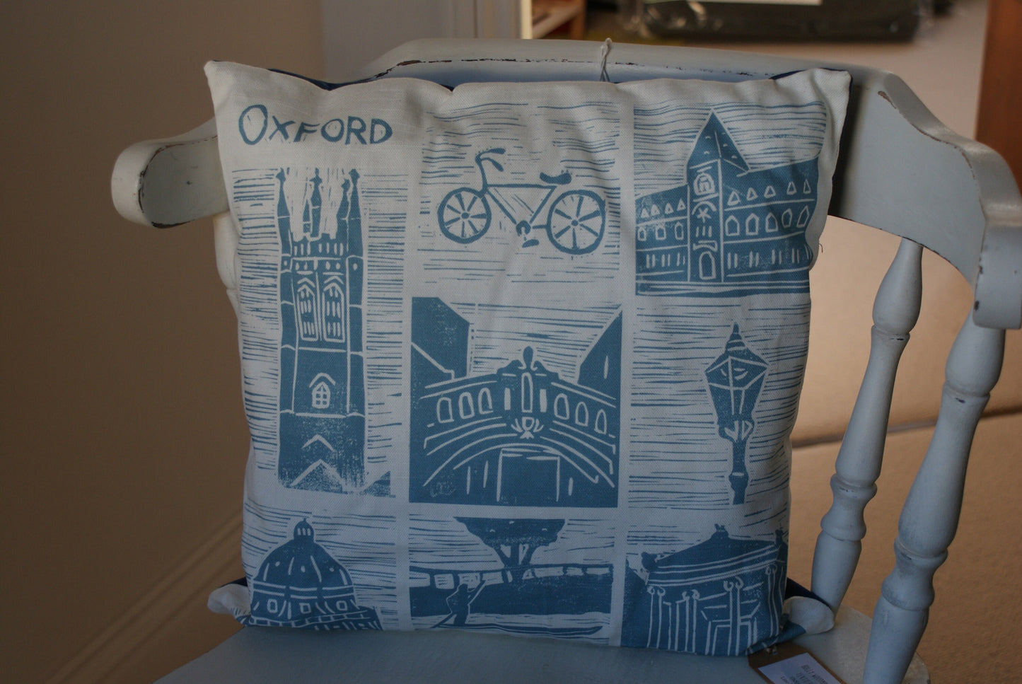 Oxford Lino Print Cushion