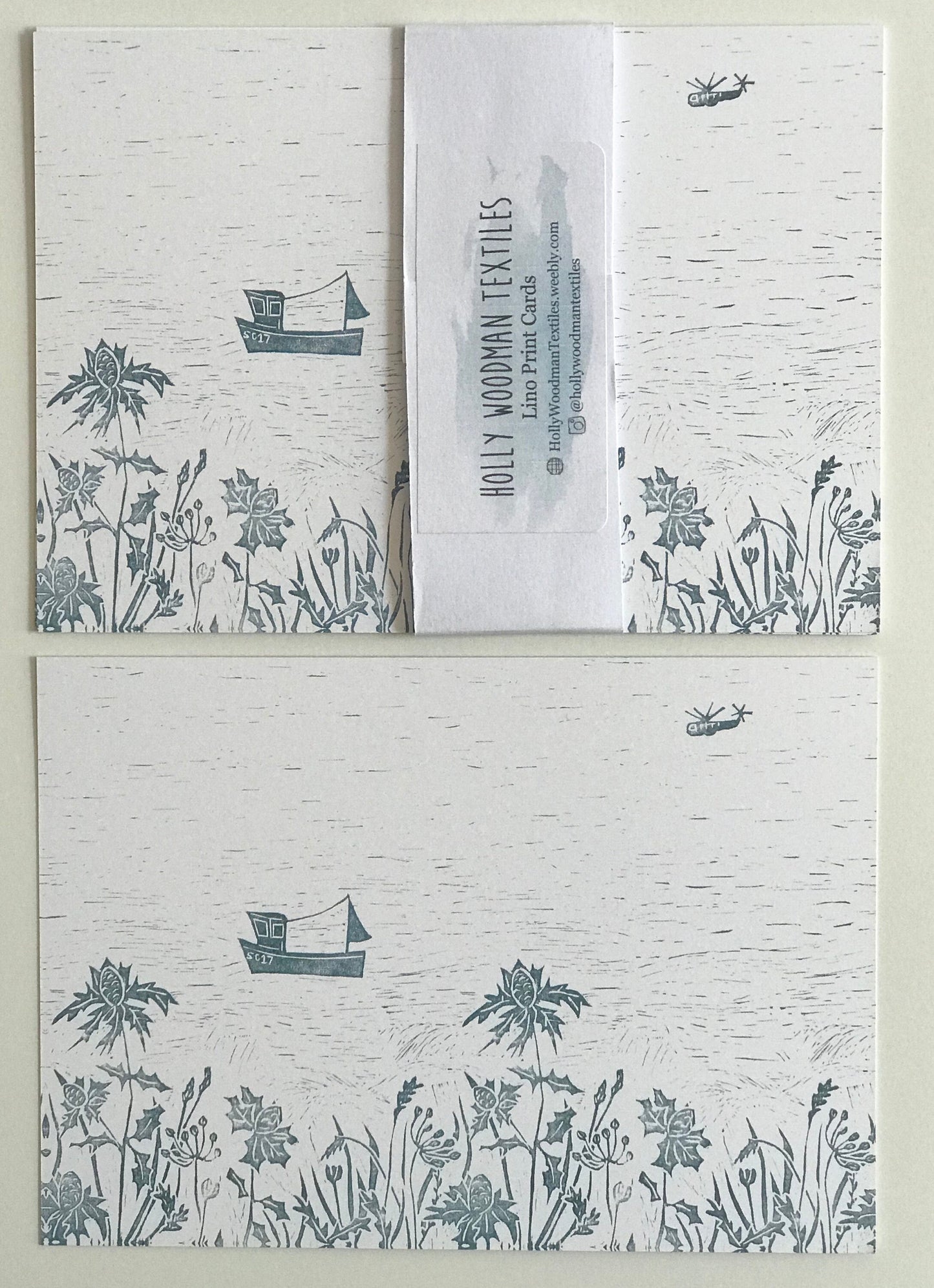 Lino Print Postcards