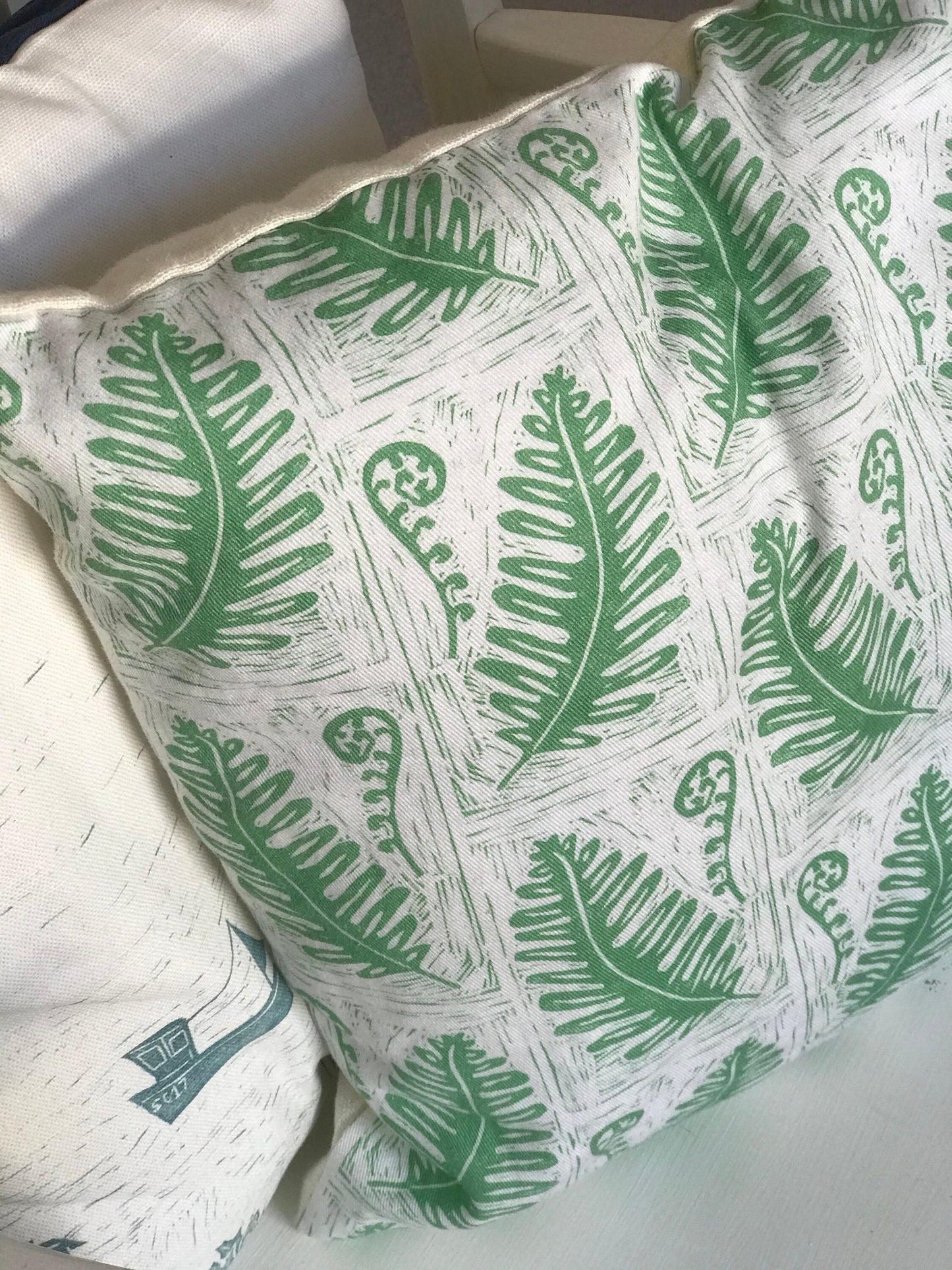 Fern Frond Lino Print Fabric