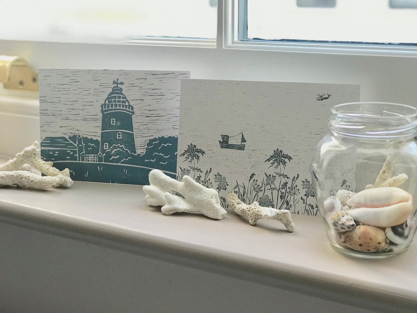 Lino Print Postcards