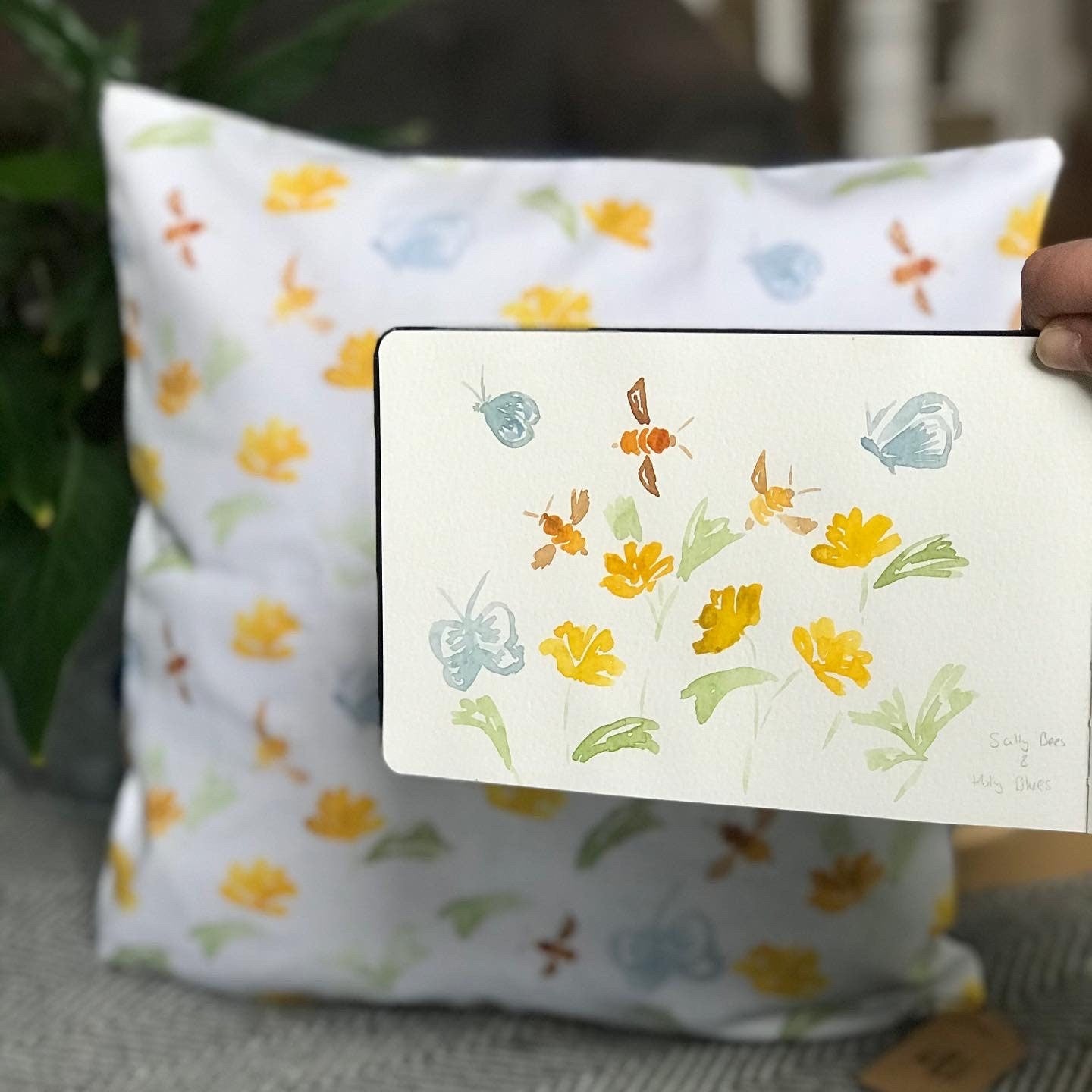 Scilly Bees Cushion