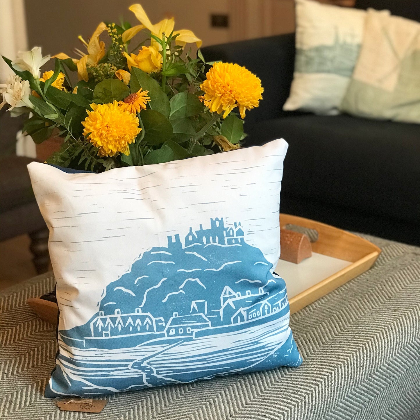 St Michael's Mount Lino Cushion