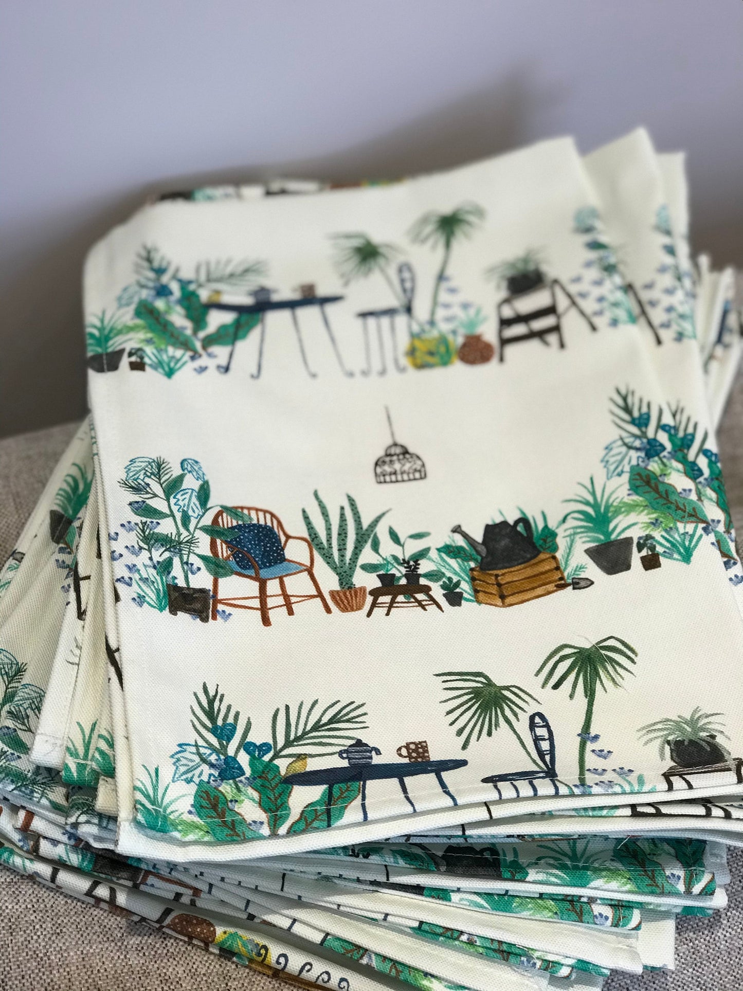 Garden Glasshouse Tea Towel