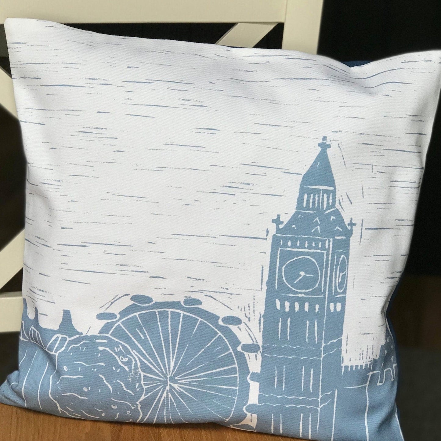 London Lino Print Cushion