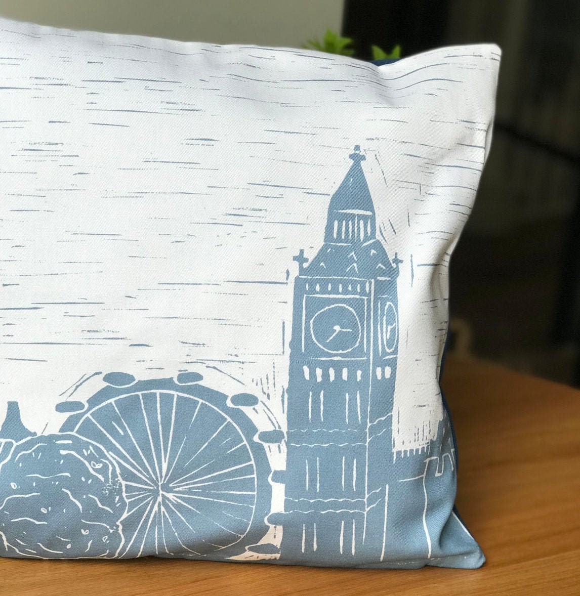 London Lino Print Cushion
