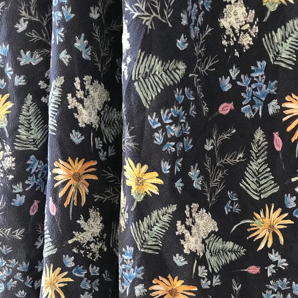 Ferns Floral Fabric by Holly Woodman
