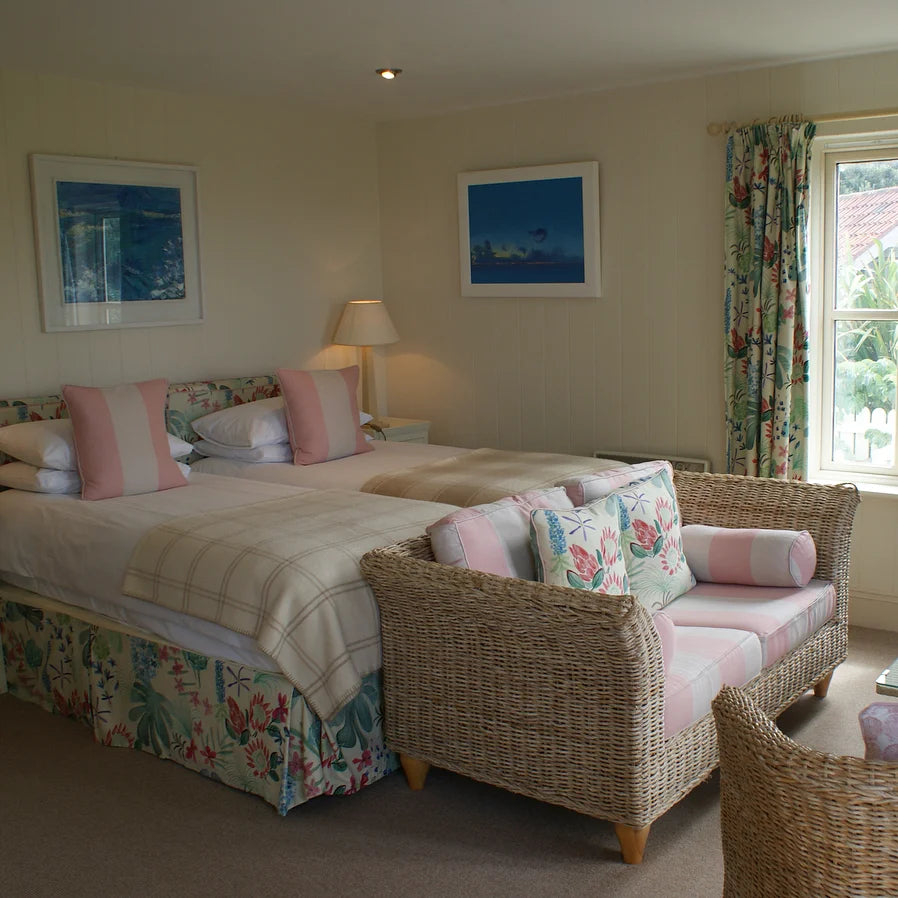 Hell Bay Hotel, Bryher, Furnishing Fabric by Holly Woodman