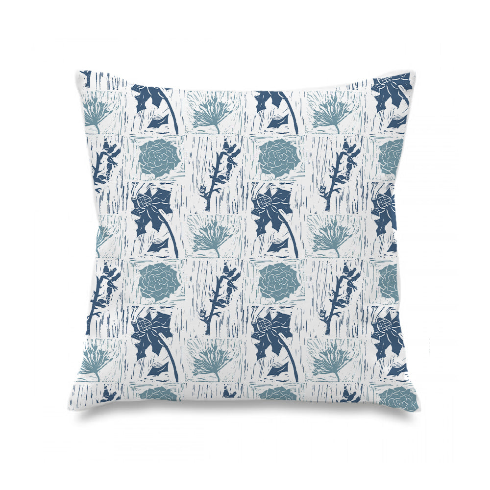 Scilly Floral Lino Print Cushion