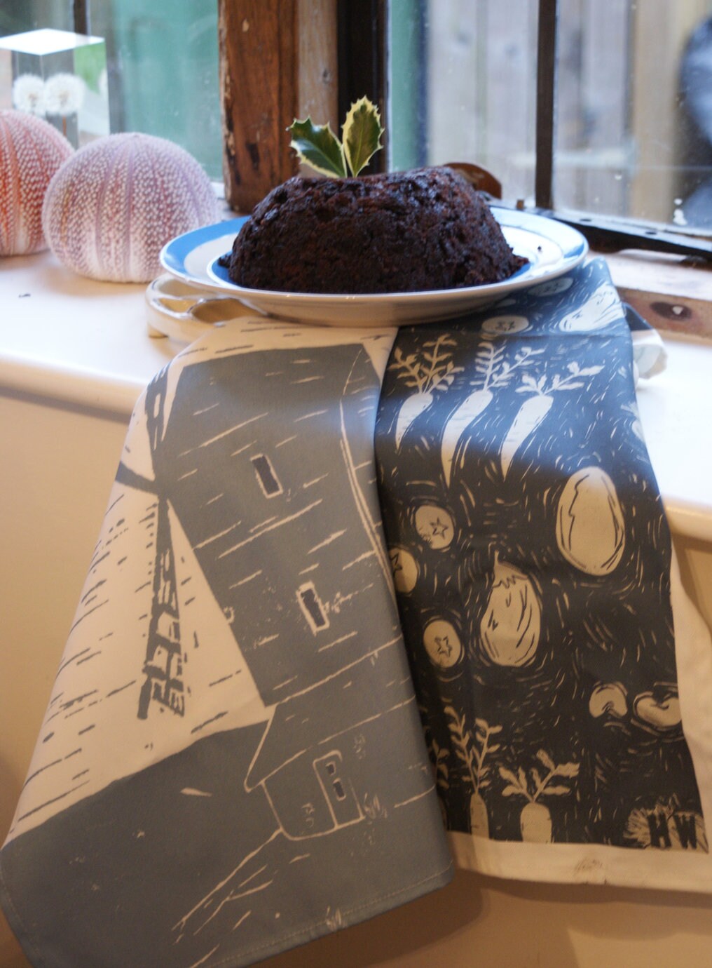 Brill Windmill Lino Tea Towel