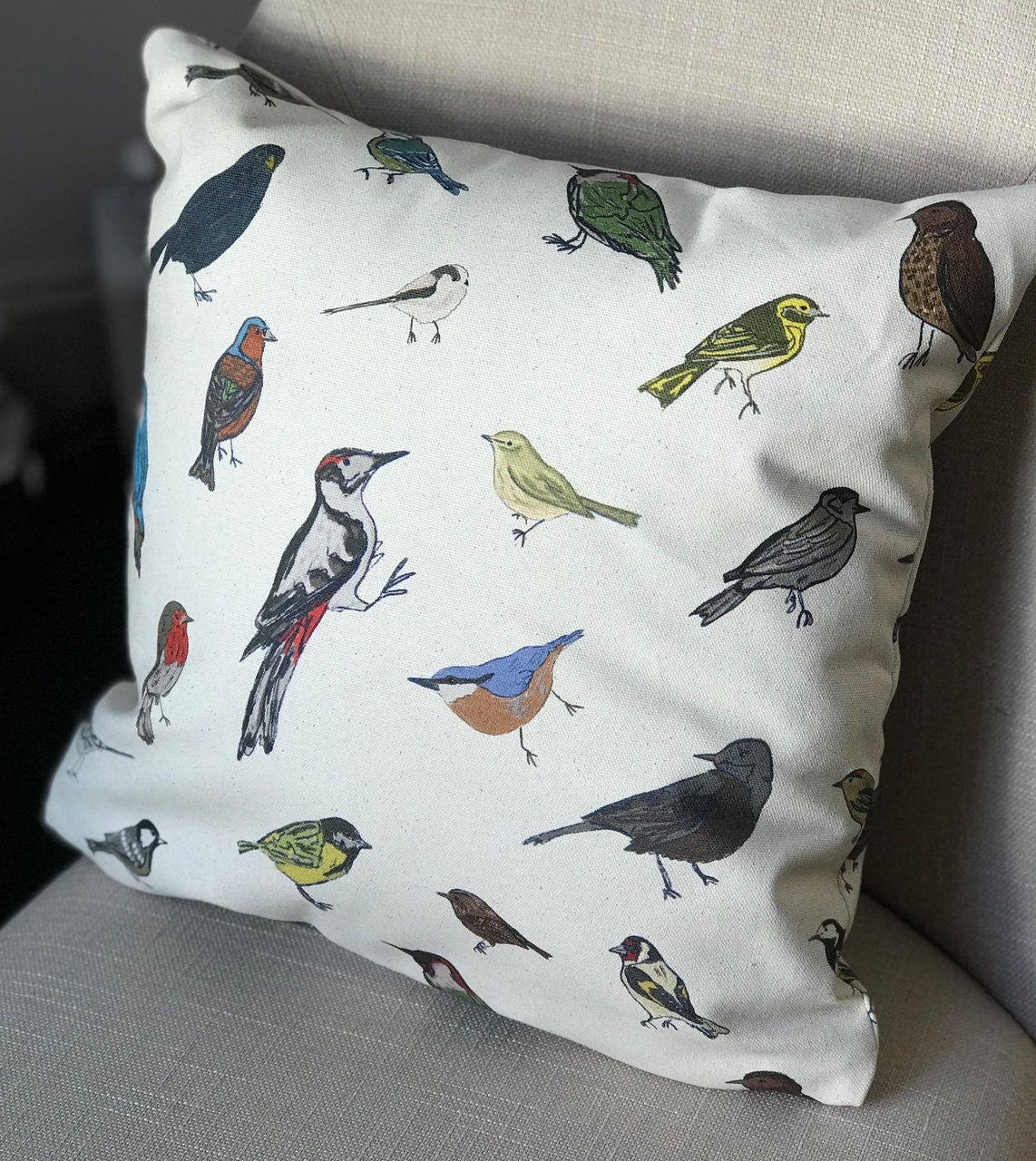 British Birds Cushion